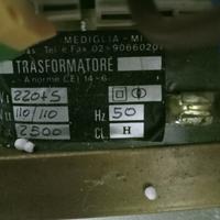 Trasformatore bilanciato 110 V x 2 = 220V  2.5 kW