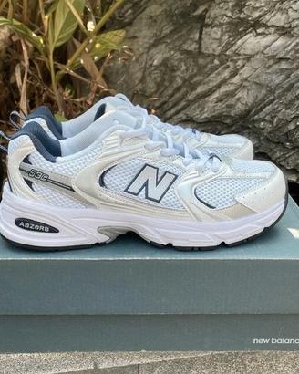 New Balance 530 White Silver Navy 42.5