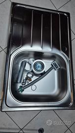 Lavello in acciaio misure 80×50cm