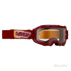 MASCHERA LEATT VELOCITY 4.5 | ROSSO - LENTE TRASPA