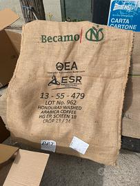 Sacchi juta per raccolta castagne,olive…