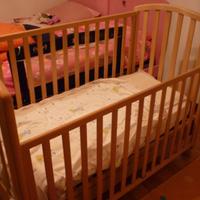 Lettino MiBB in legno con cassettone ed accessori