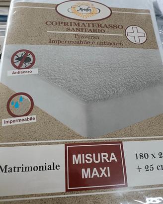 Coprimaterasso Matrimoniale Sanitario Antiacaro 
