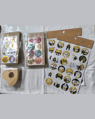 Kit calendario dell'Avvento fai da te (Nuovo)