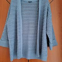 Cardigan donna traforato manica 3/4