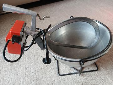 Paiolo polenta con motore elettrico