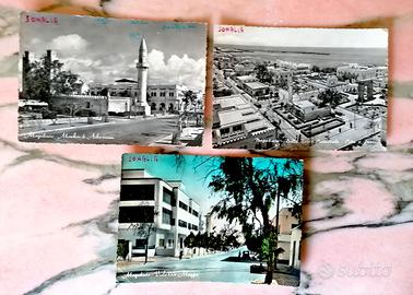 MOGADISCO SOMALIA AFIS - LOTTO 3 CARTOLINE D'EPOCA