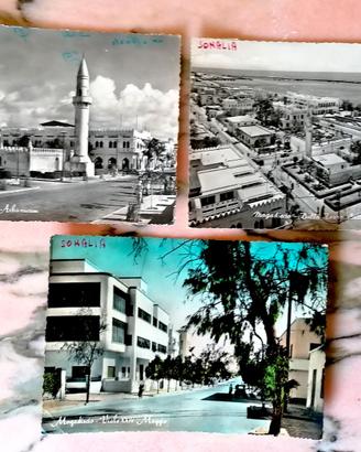 MOGADISCO SOMALIA AFIS - LOTTO 3 CARTOLINE D'EPOCA