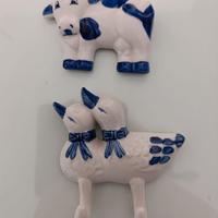 appendini ceramica mucca e papere