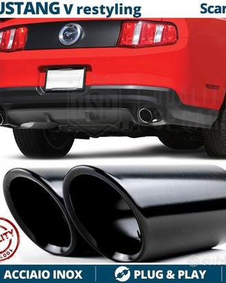 TERMINALI di Scarico NERI per FORD Mustang 5 10-14