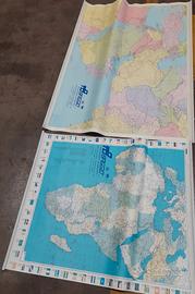 carte geografiche da parete
