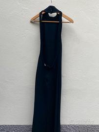 Vestiti lungo scollo americana