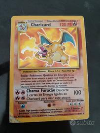 Pokemon Charizard set base holo portoghese
