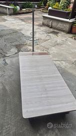 carrello con Pianale e timone 