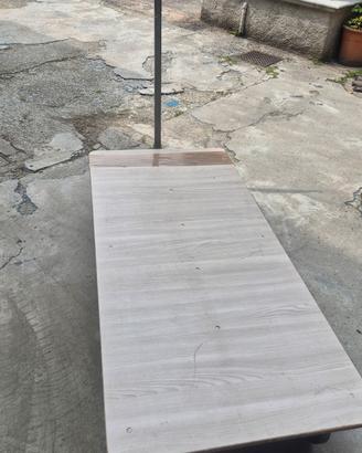 carrello con Pianale e timone 