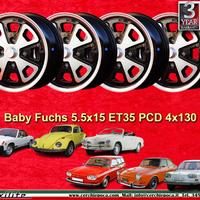 4 pz cerchi Porsche Volkswagen Baby Fuchs 5.5x15 E