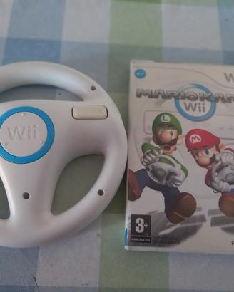 gioco nintendo wii Mario Kart + volante originale 
