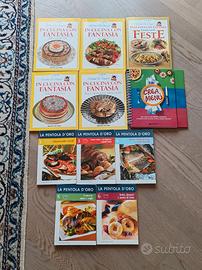 Lotto di 11 libri e ricettari di cucina 