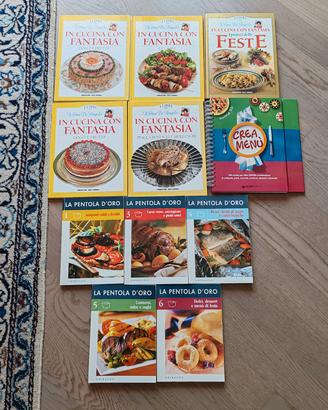 Lotto di 11 libri e ricettari di cucina 