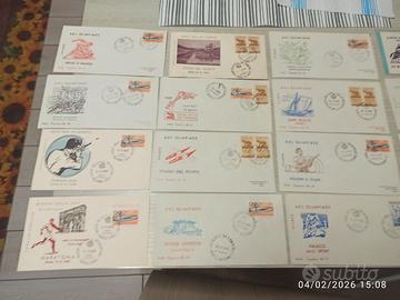 24 BUSTE PRIMO GIORNO FDC ITALIA TEMA OLIMPIADI