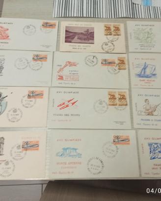 24 BUSTE PRIMO GIORNO FDC ITALIA TEMA OLIMPIADI