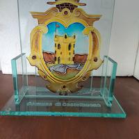 Trofeo in vetro con Stemma Comune di CASTELBUONO