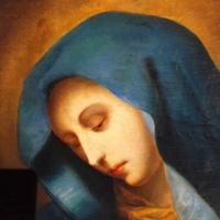 Quadro Olio Madonna Del Dito Dell'800