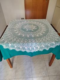 copritavolo fatto a mano ai ferri