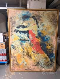 Quadro gigante 208x160 dipinto a mano tango