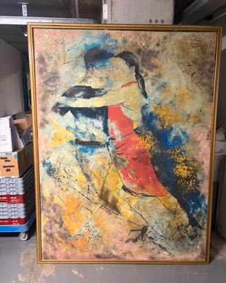 Quadro gigante 208x160 dipinto a mano tango