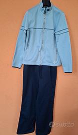 Tuta azzurra e blu tg XXL