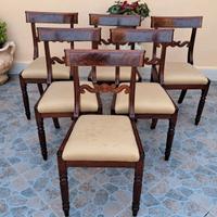 gruppo di sedie Biedermeier 