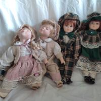 Coppie di bambole in porcellana