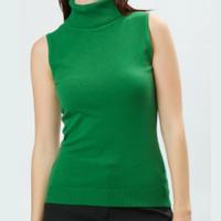 maglia verde senza maniche lupetto taglia M/L