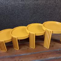 set completo di 4 tavolini originali Cassina 1967
