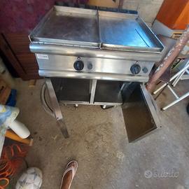 piastra acciaio inox a gas