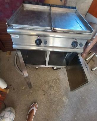 piastra acciaio inox a gas