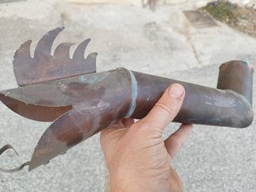 scarico pluviale drago in rame