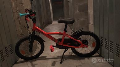 Bici Bambino BTWIN - Discover 500 16 pollici rossa