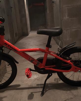 Bici Bambino BTWIN - Discover 500 16 pollici rossa