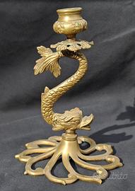 Portacandela in ottone Anni '40/'50 Collezionismo