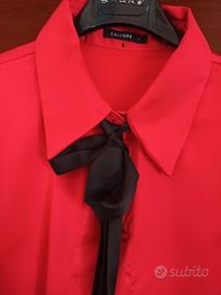 Camicia rossa effetto seta