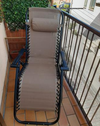 Sdraio robusto da mare e giardino 