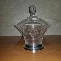 Zuccheriera in Cristallo AVP base in Argento 925