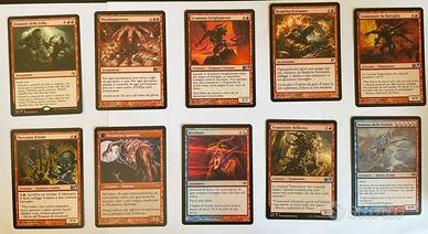 Lotto 10 carte Magic the Gathering rosse