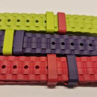 Cinturini Chopard in caucciù verde, viola, fucsia 