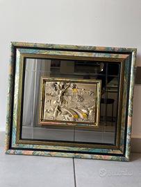Quadro Bassorilievo in Argento 925 su Specchio