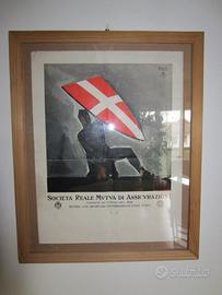 Reale Mutua assicurazioni Locandina anni 30