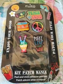 Kit patch mania adesivi in stoffa PURO Peace&Love