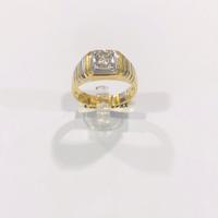 Anello uomo oro18kt diamante naturale (I)